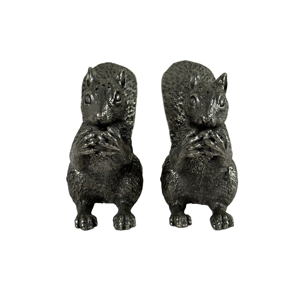 Vagabond Woodland Creatures Pewter Squirrel Salt & Pepper Shaker